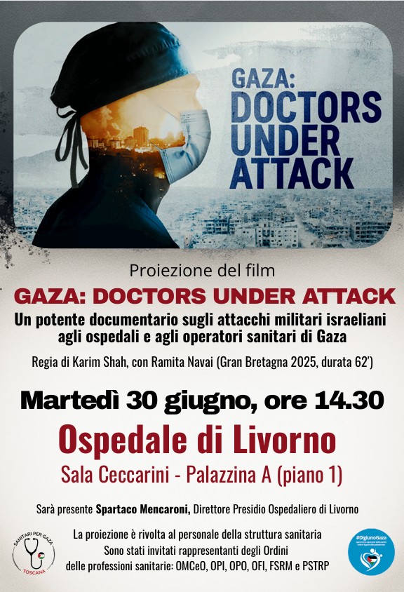 Clicca per accedere all'articolo Proiezione del film GAZA: DOCTORS UNDER ATTACK